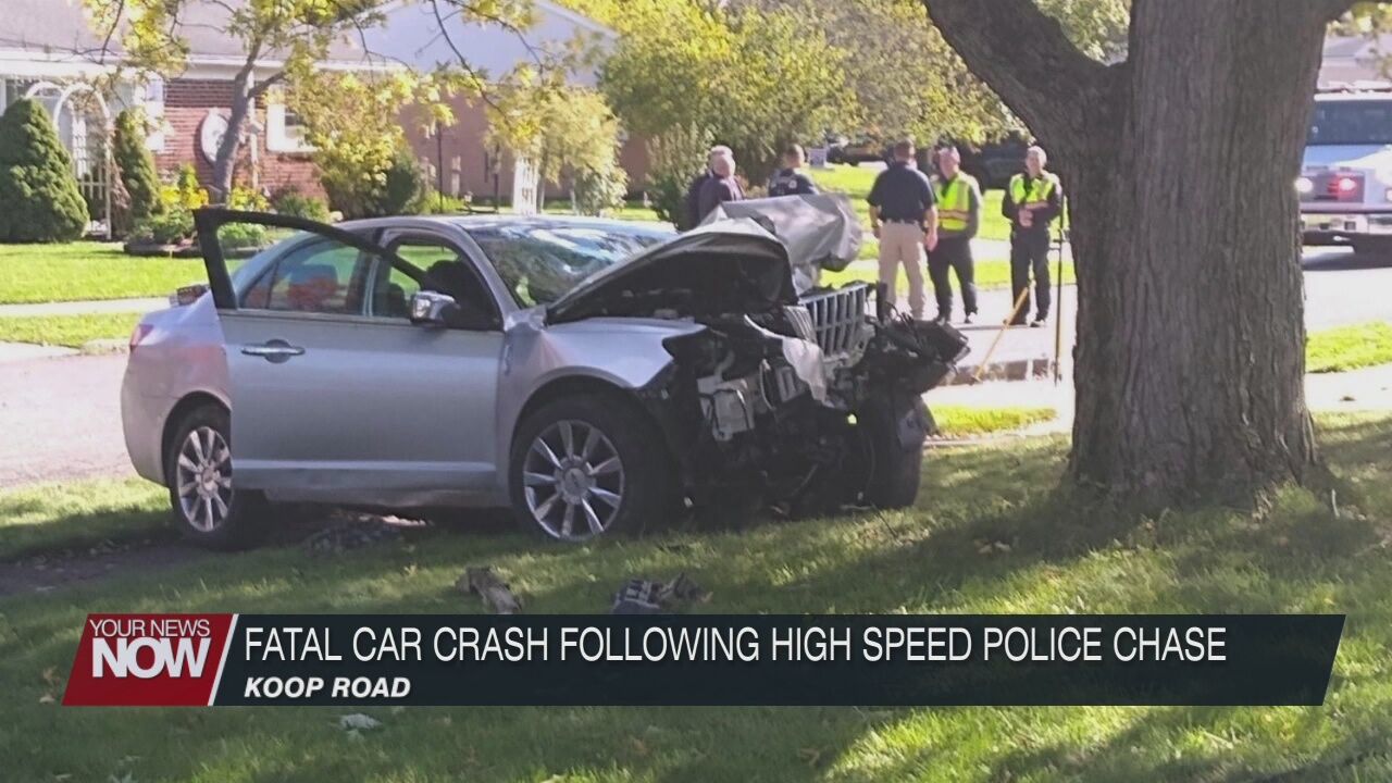 One killed, one injured in a crash following a police pursuit